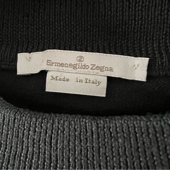 Ermenegildo Zegna 100% Wool Men Crew Neck Pullover Sweater Made in Italy - Picture 4 of 9